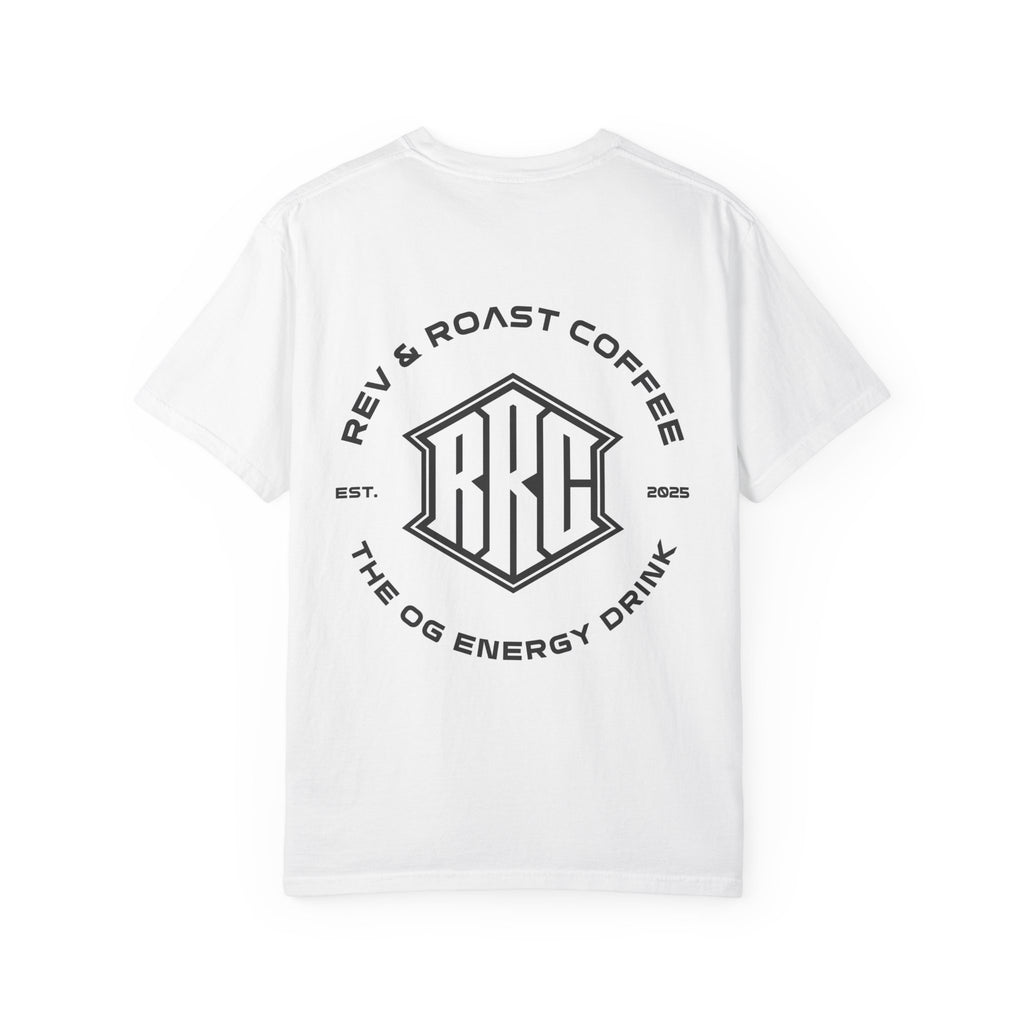 Rev & Roast Coffee 'RRC' Logo T-Shirt — OG Energy Drink Graphic Tee